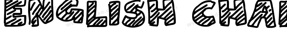 English chalk字体转换